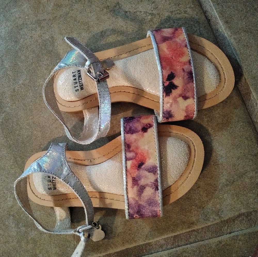 Stuart weitzman kids floral sandal